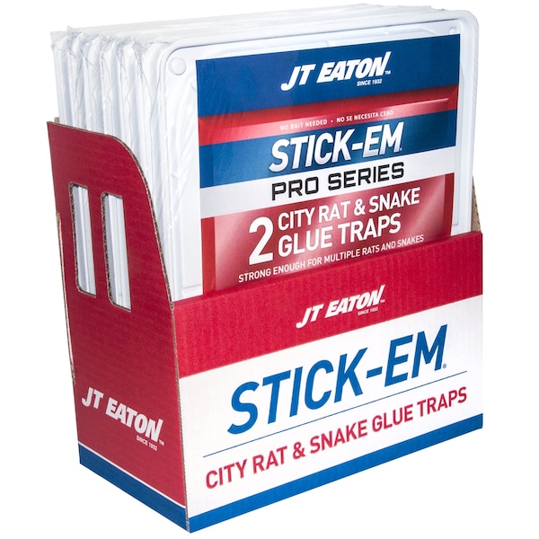 Jt Eaton JT Eaton Stick-Em Pro Series Extra Large Glue Board Trap For Rodents and Snakes 2 pk - 100P