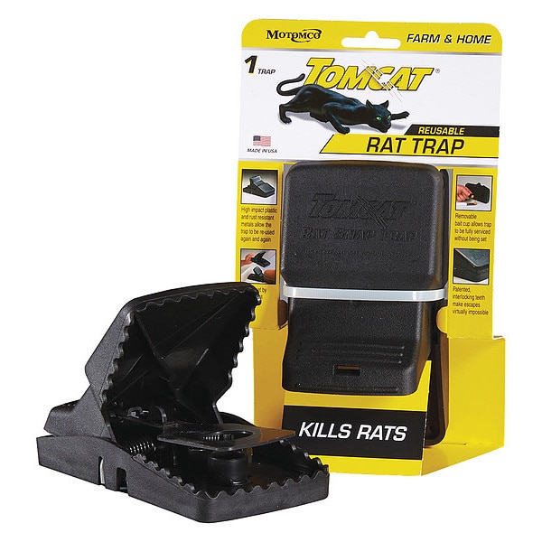 Motomco Rat Trap, 3-3/4 In. L, 5-1/4 In. W - 33521