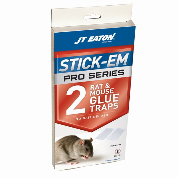 Jt Eaton JT Eaton Stick-Em Pro Series Medium Glue Board Trap For Rodents 2 pk - 155P