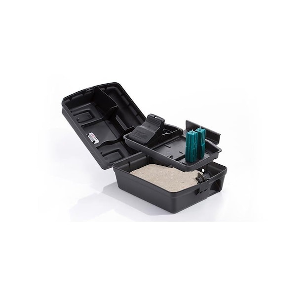 Bell Laboratories Protecta Evo Express Bait Station W/ Weight, Black, 4 Vertical Bait Positions For 8 - 1 oz Blox - EV8001