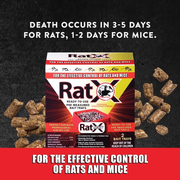 Ratx RatX Non-Toxic Bait Pellets For Mice and Rats 6 oz 2 pk - 620104