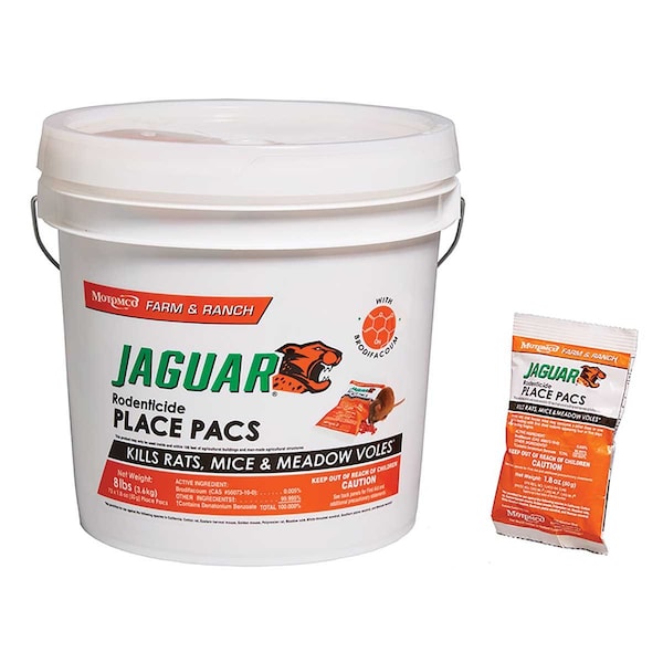 Motomco Jaguar Bait Chunx and Place Pacs Rodenticide - 31473