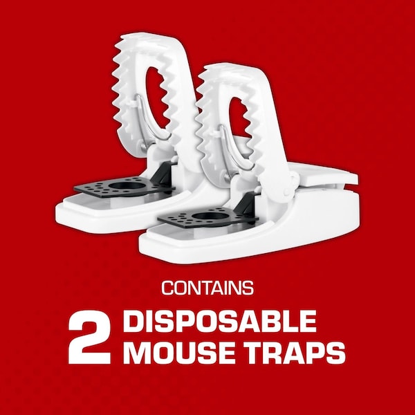 Tomcat Tomcat Press 'N Set Small Snap Trap For Mice 2 pk - 360710