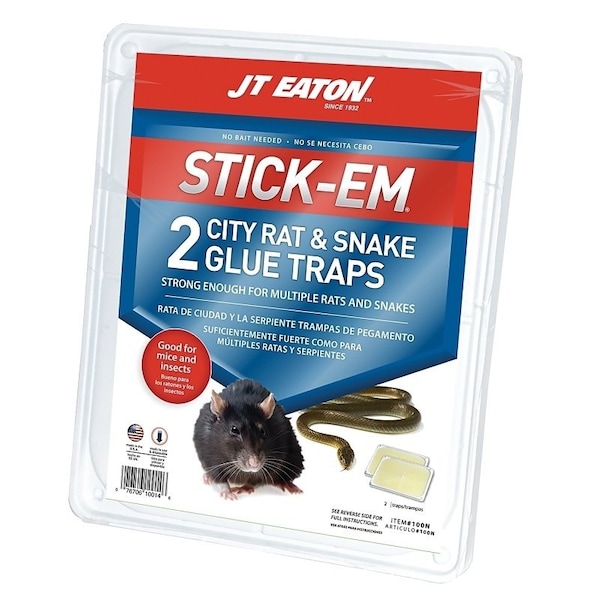 Jt Eaton STICKEM Glue Trap, 1012 in W, 1212 in H - 100N-6