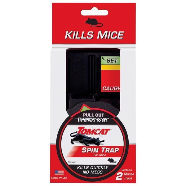 Tomcat Spin Trap Small Covered Animal Trap For Mice 2PK - 0362110