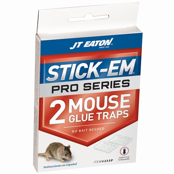 Jt Eaton JT Eaton Stick-Em Pro Series Mini Glue Trap For Mice 2 pk - 233P