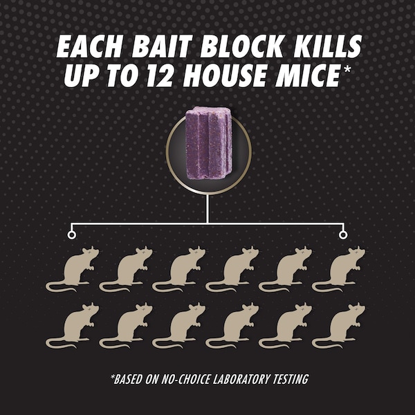 Tomcat Tomcat Advanced Formula Bait Station and Bait Blocks For Mice 6 oz 6 pk - 372805
