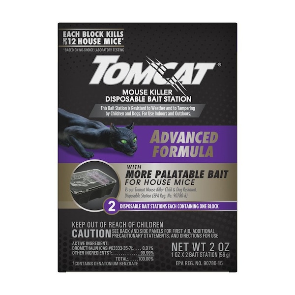 Tomcat Tomcat Advanced Bait Station and Bait Blocks For Mice 2 pk - 373705