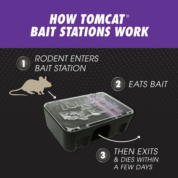 Tomcat Tomcat Advanced Bait Station and Bait Blocks For Mice 2 pk - 373705