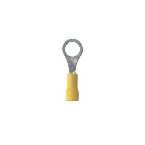 Terminal de anillo de Panduit, aislado de vinilo, calibre 26 - 22  (paquete de 1000), 1000PK - PV22-6R-MYY