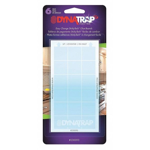 Dynatrap Replacement Glue Cards, 3in L x 1/64 in W, 6 Sheets - 230093