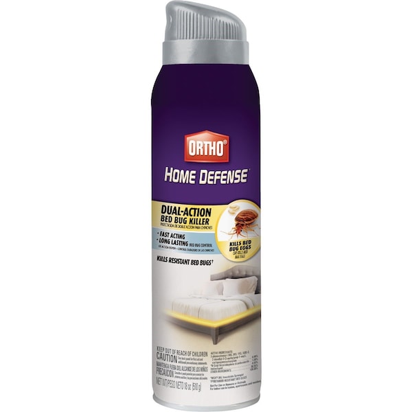 Ortho Home Defense 18 Oz. Aesosol Spray Dual-Action Bedbug Killer - 0201405