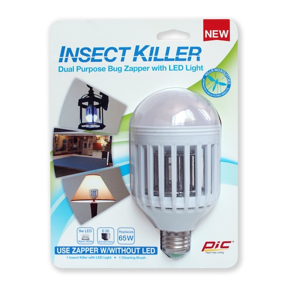 Pic PIC Indoor and Outdoor Electric Insect Killer Replacement Bulb 855 sq ft 9 W - IKC