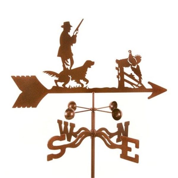 Ez Vane EZ Vane EZ1605-GR Hunter with Dog Weathervane - Garden Mount - EZ1605-GR
