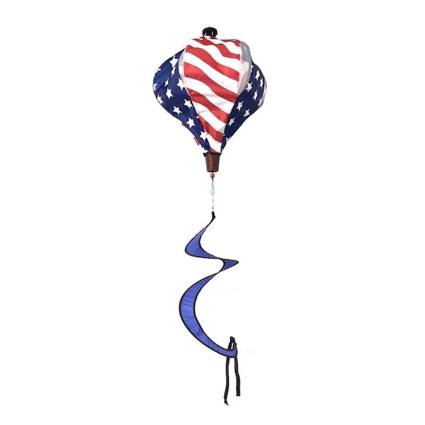 Meadowcreek Meadowcreek Multicolored Polyester 55 in. H Patriotic Stars and Stripes Balloon Spinner, PK24 - ZAC45B312B