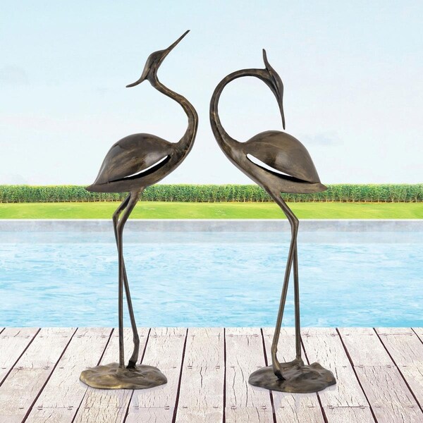 Grandoldgarden 32 x 10 x 8 in. Heron Garden - Set of 2 - GR3201514