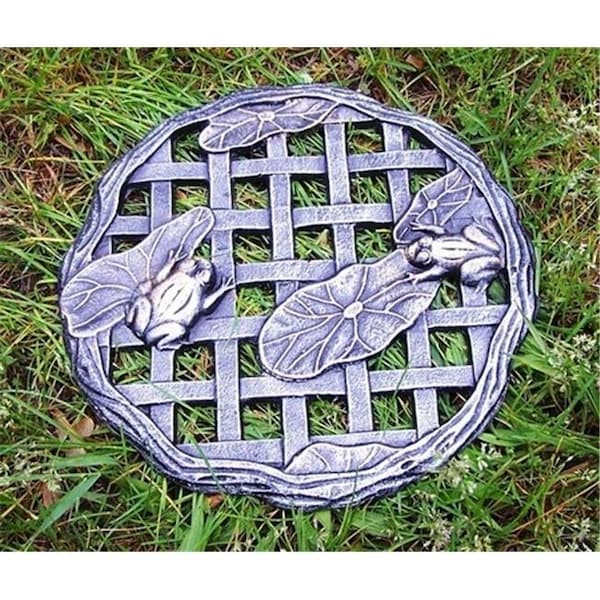 Oakland Living Corporation Oakland Living 5153-AP - Frog Stepping Stone - Antique Pewter - 5153-AP