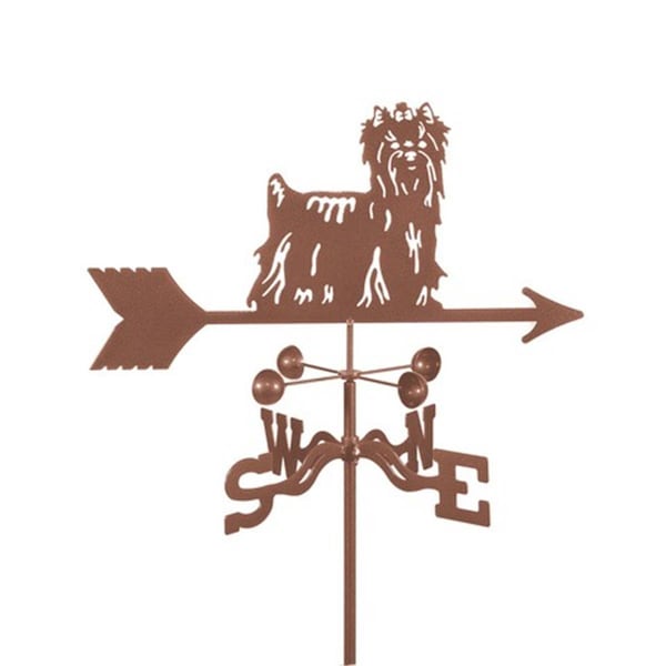 Ez Vane Yorkie Dog Weathervane with Post Mount - EZ124209