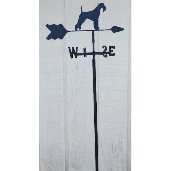 The Lazy Scroll Airedale Terrier Garden Mount Weathervane - TH331083