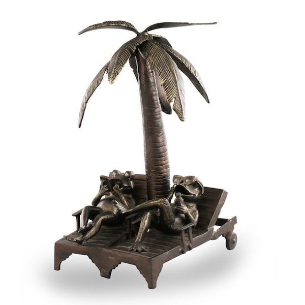 Rickis Rugs Vacation Garden & Frog Sculpture - RI2480999