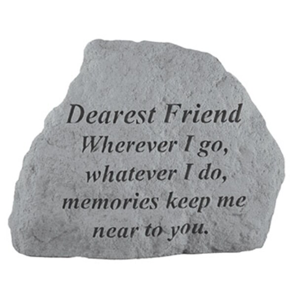 Kay Berry Dearest Friend Wherever I Go-Whatever I Do - Memorial -  6.5 ines x 4.75 ines - 17020