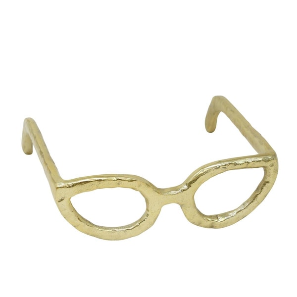 Sagebrook Home Glasses Sculpture, Gold - 13532-01