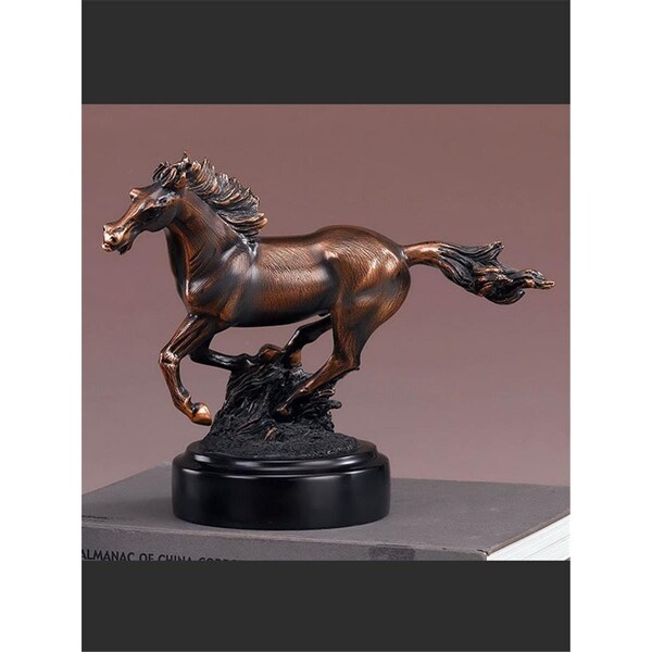 Dwellingdesigns Horse Bronze Finish Statue - 10.5 x 8.5 in. - DW3613102