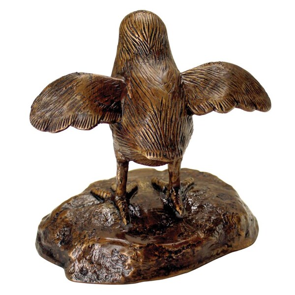Design Toscano Single Baby California Quail Solid Cast Bronze Garden Statue - PN4969