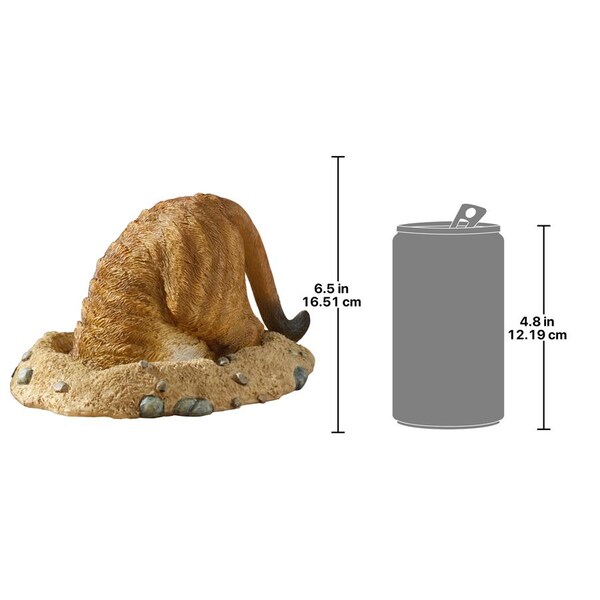 Design Toscano Kalahari Meerkat Statues: Into Hole - QL57082