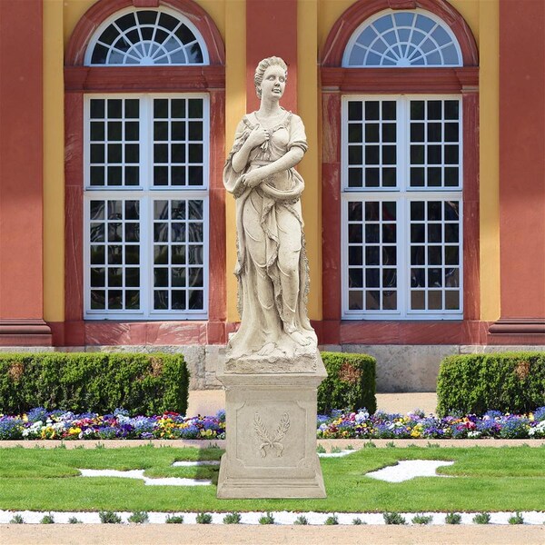 Design Toscano The Four Goddesses of the Seasons Statue: Winter Statue & Plinth - NE990060