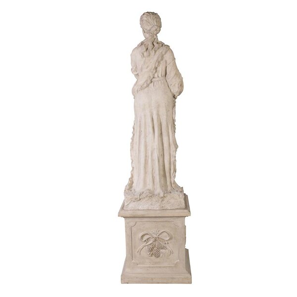 Design Toscano The Four Goddesses of the Seasons Statue: Winter Statue & Plinth - NE990060