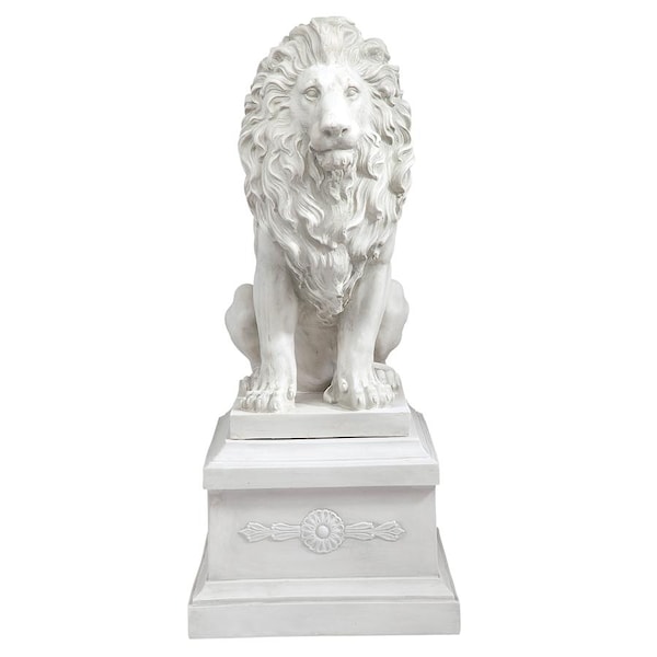 Design Toscano Lion of Florence Sentinel Statue & Base - KY971134