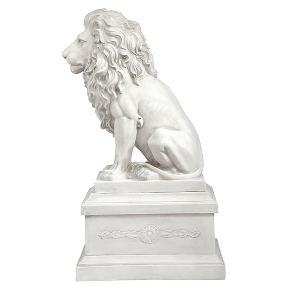 Design Toscano Lion of Florence Sentinel Statue & Base - KY971134