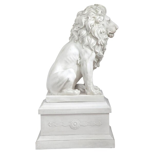 Design Toscano Lion of Florence Sentinel Statue & Base - KY971134
