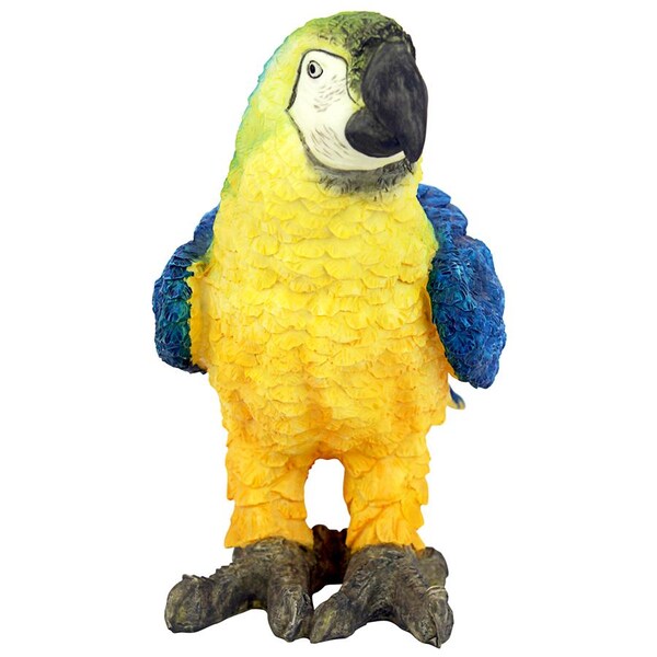 Design Toscano Mortimer the Macaw Tropical Parrot Statue - JQ5998