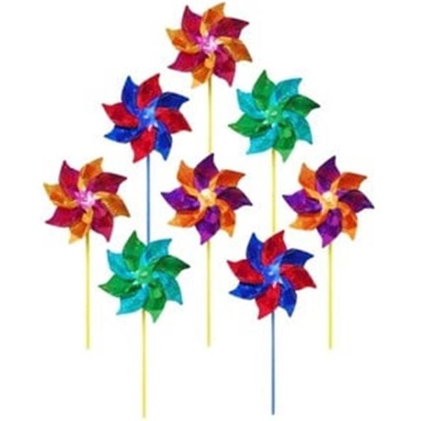 In The Breeze In The Breeze ITB2805 8 inch Mylar Pinwheel - 8 pc assortment - ITB2805