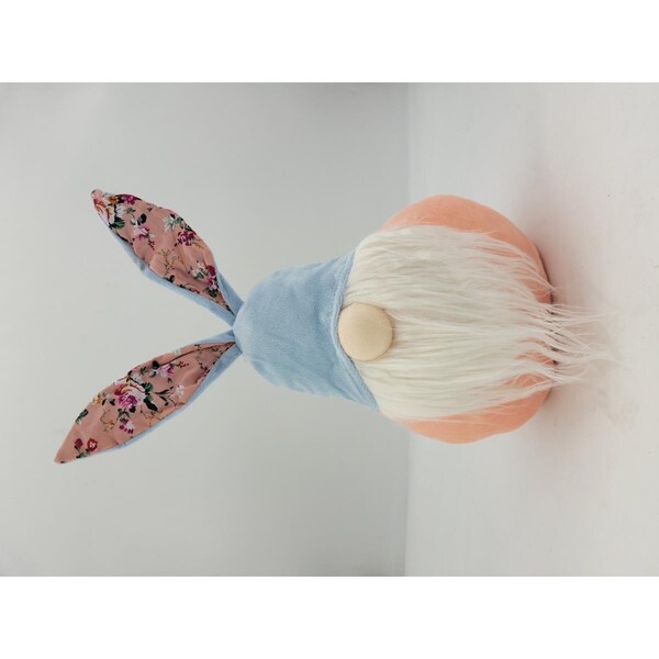 Palacedesigns 16 x 8 x 6.7 in. Boho Pink Bunny Ears Gnome - PA3093578
