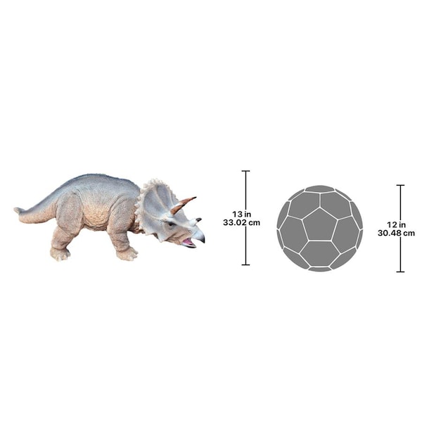 Design Toscano Scaled Jurassic Triceratops Dinosaur Statue - JQ6177