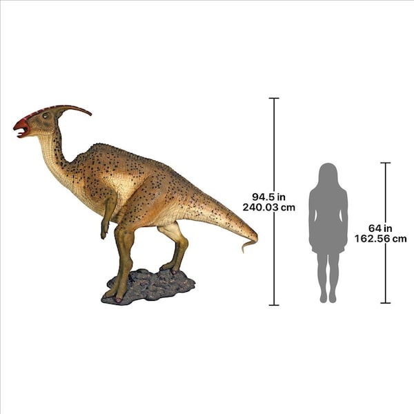 Design Toscano Jurassic-Sized Parasaurolophus Dinosaur Statue - NE100056