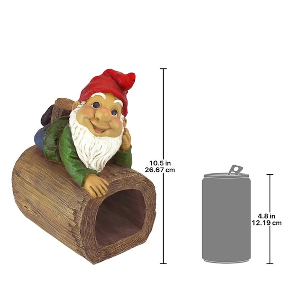 Design Toscano Stormy the Gnome Gutter Guardian Downspout Statue - QM2864400