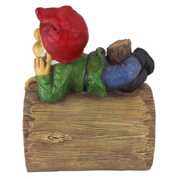 Design Toscano Stormy the Gnome Gutter Guardian Downspout Statue - QM2864400