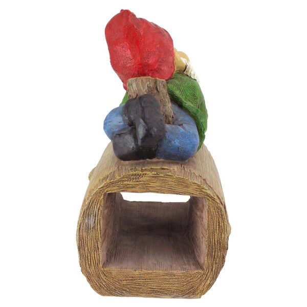 Design Toscano Stormy the Gnome Gutter Guardian Downspout Statue - QM2864400