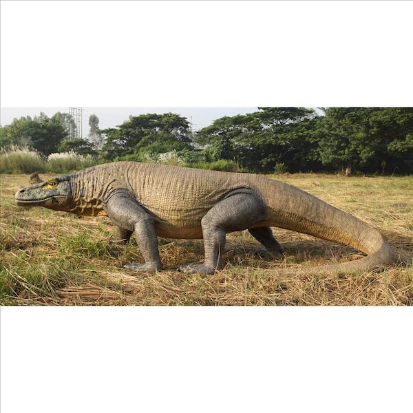 Design Toscano Giant Megalania Monitor Lizard Statue - NE130056