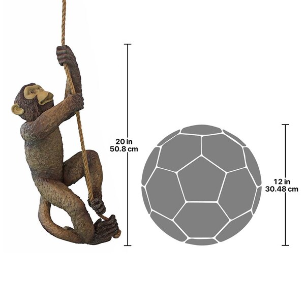 Design Toscano Makokou the Climbing Monkey Statue: Set of 2 - NG932154