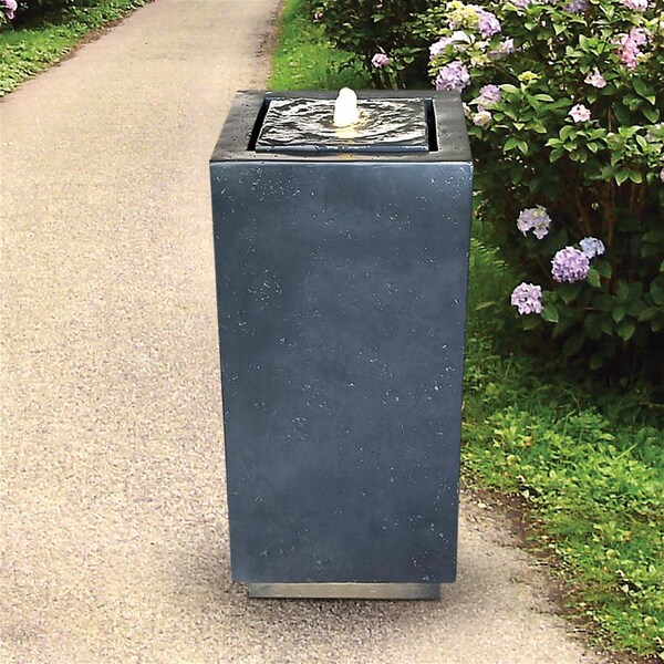 Design Toscano Modern Columnar Bubbling Garden Fountain - DW184067