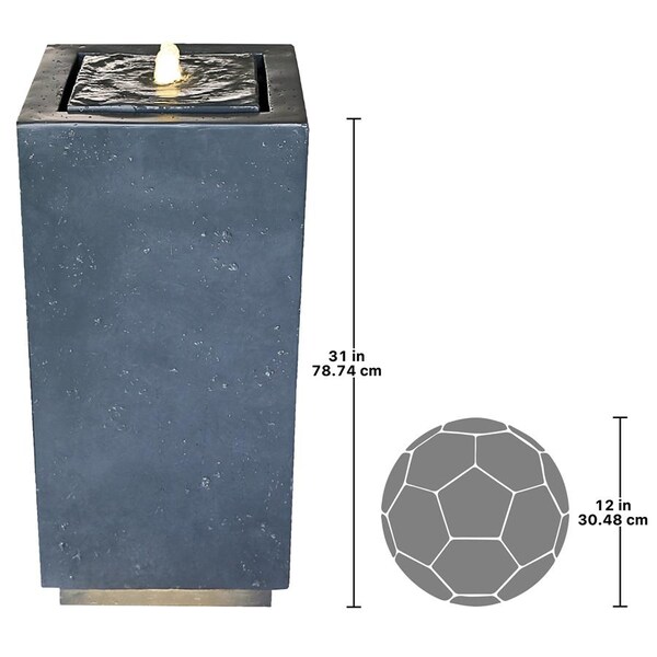 Design Toscano Modern Columnar Bubbling Garden Fountain - DW184067