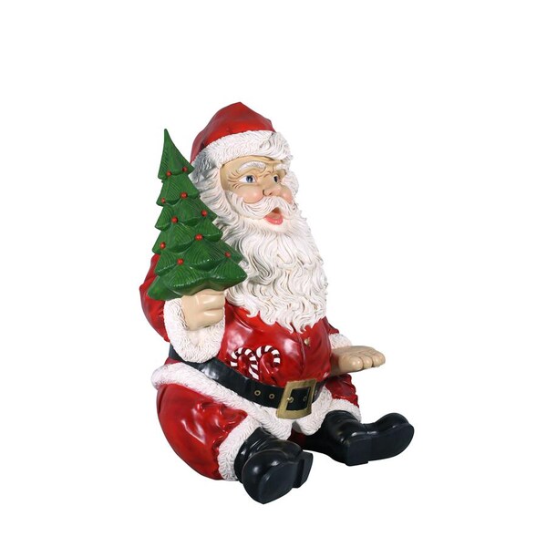 Design Toscano Giant Sitting Santa Claus Statue with Hand Seat - NE140080