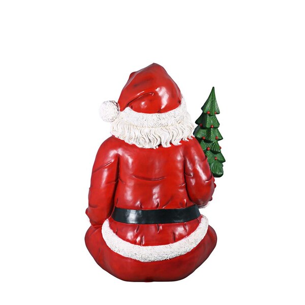 Design Toscano Giant Sitting Santa Claus Statue with Hand Seat - NE140080