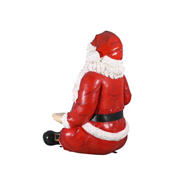 Design Toscano Giant Sitting Santa Claus Statue with Hand Seat - NE140080