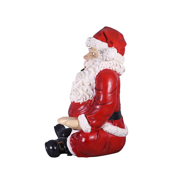 Design Toscano Giant Sitting Santa Claus Statue with Hand Seat - NE140080